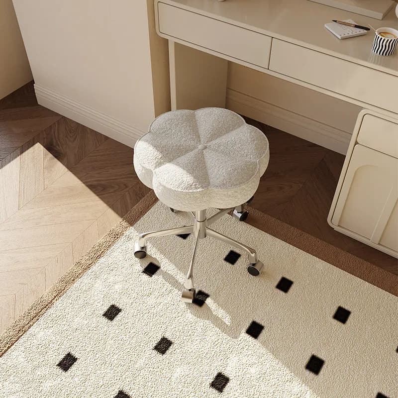 Adult Soft Makeup Vanity Chair Adjustable Nordic Narrow Cute Makeup Vanity Chair Wheels Designer Silla Tocador Bedroom Furniture