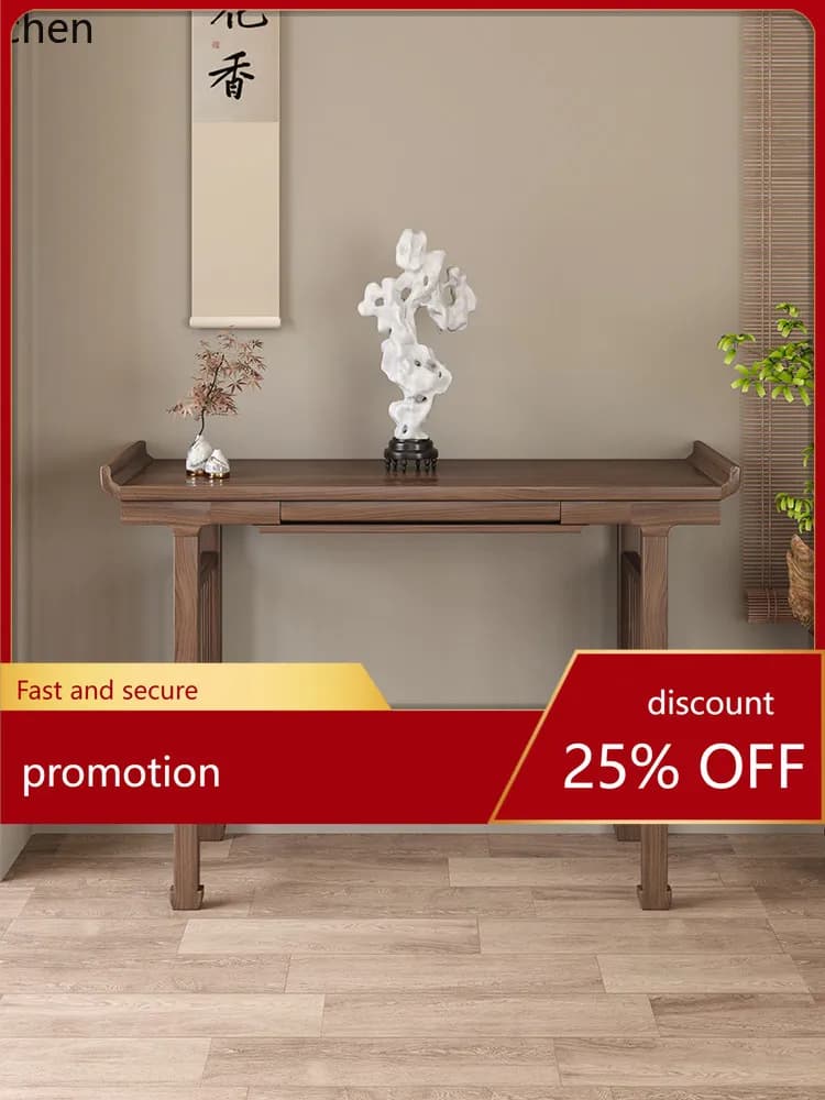 ZML Solid Wood Offering Table Incense Case Household Offering  Set Offering Table Worship Table Buddha Altar