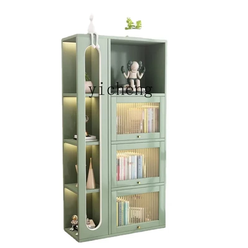 ZZ Zc Balcony Sun Protection Storage Bedroom Windows and Cabinets Bookshelf Bookcase Windowsill Storage Floor Cabinet