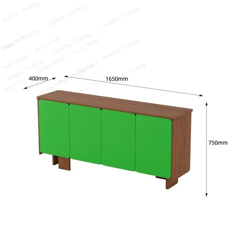 Italian minimalist dining side cabinet light luxury high-end living room art entry foyer cabinet