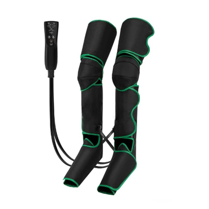 Air Wave Massager with Extended Airbags for Thighs and Calves Plug-in Foot and Leg Massager