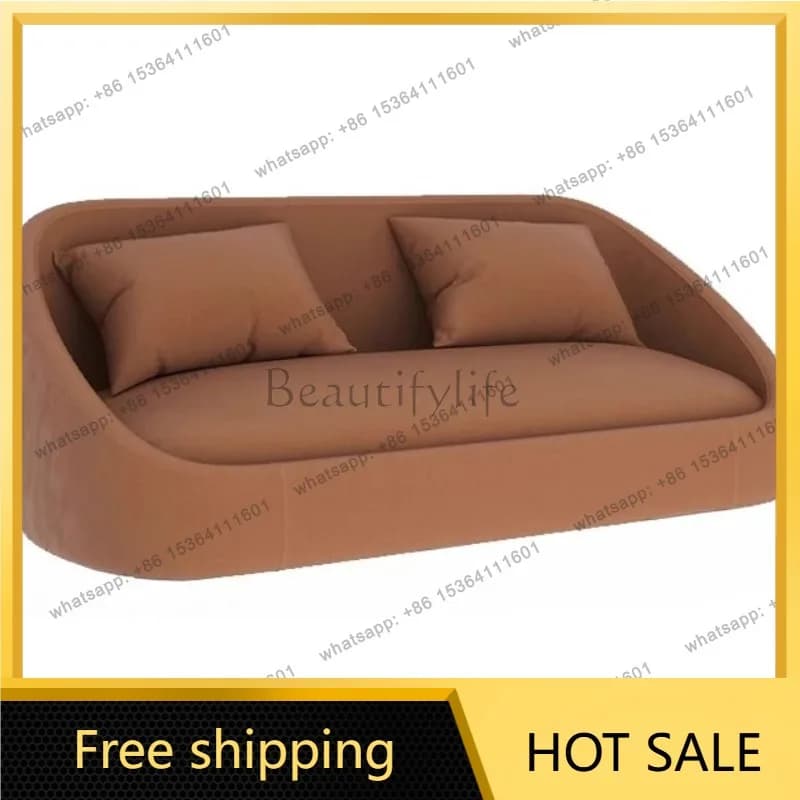LSCommercial Booth Corner Irregular Design Booth Sofa Salon Coffee Shop Nappa Leather Living Room Sofa Combination Set furniture