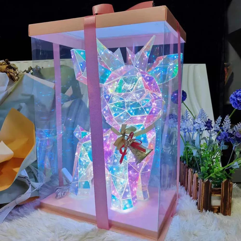 Luminous Deer Christmas Tree Decoration Luminous Forest Friend Decoration Girlfriend Birthday Souvenir Decoration