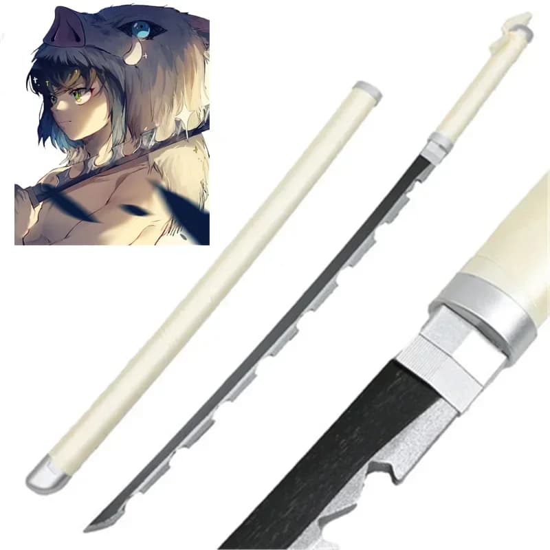Demon Slayer 104cm Cosplay Hashibira Inosuke Bamboo Assembled Sword Kimetsu No Yaiba 41inch Katana Anime Model