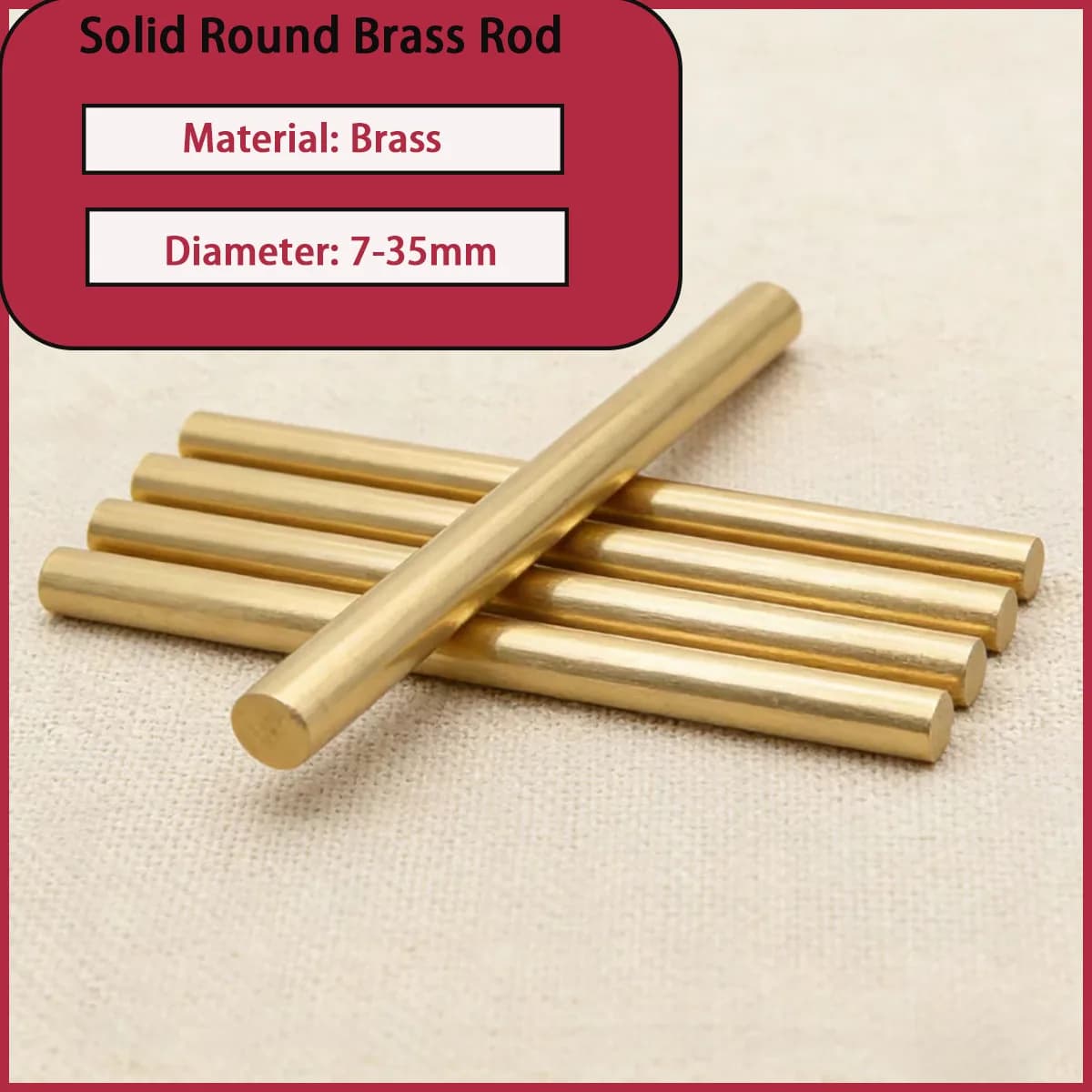 H59 brass solid rod with a diameter of 7-35mm is used for hardware accessories, electrical components, mechanical parts, etc