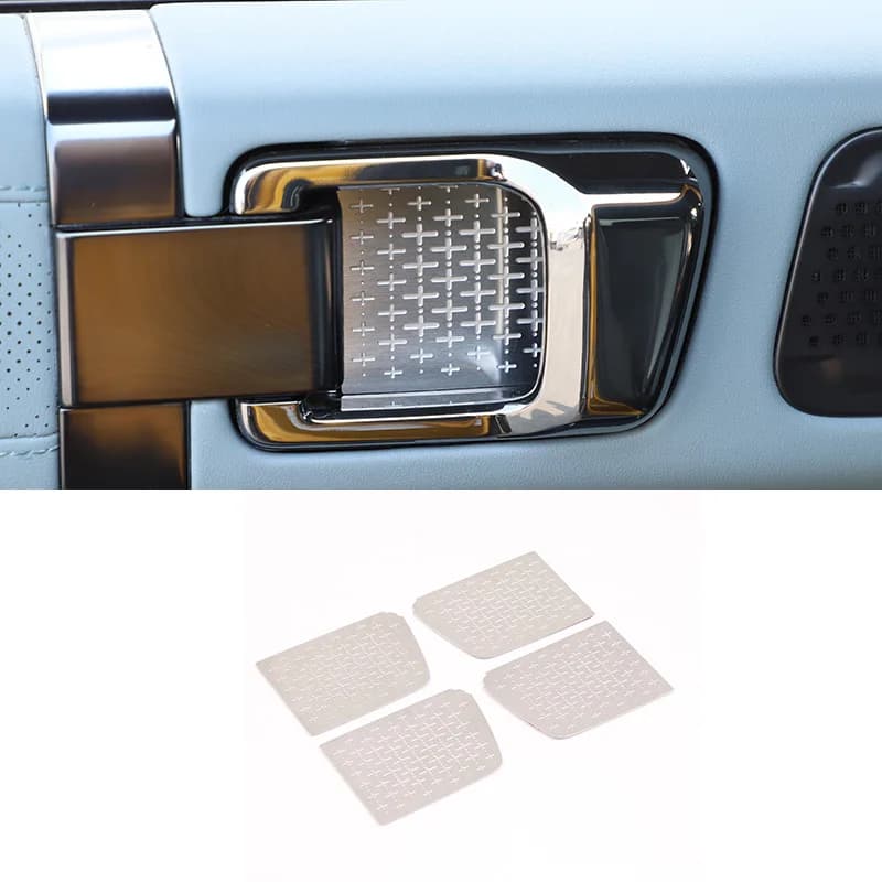 Inner Door Handle Bowl Protect Interior Door Handle Bowl Decor Sticker Car Gadgets For BYD Equation Leopard 5 Denza B5 2023-2026