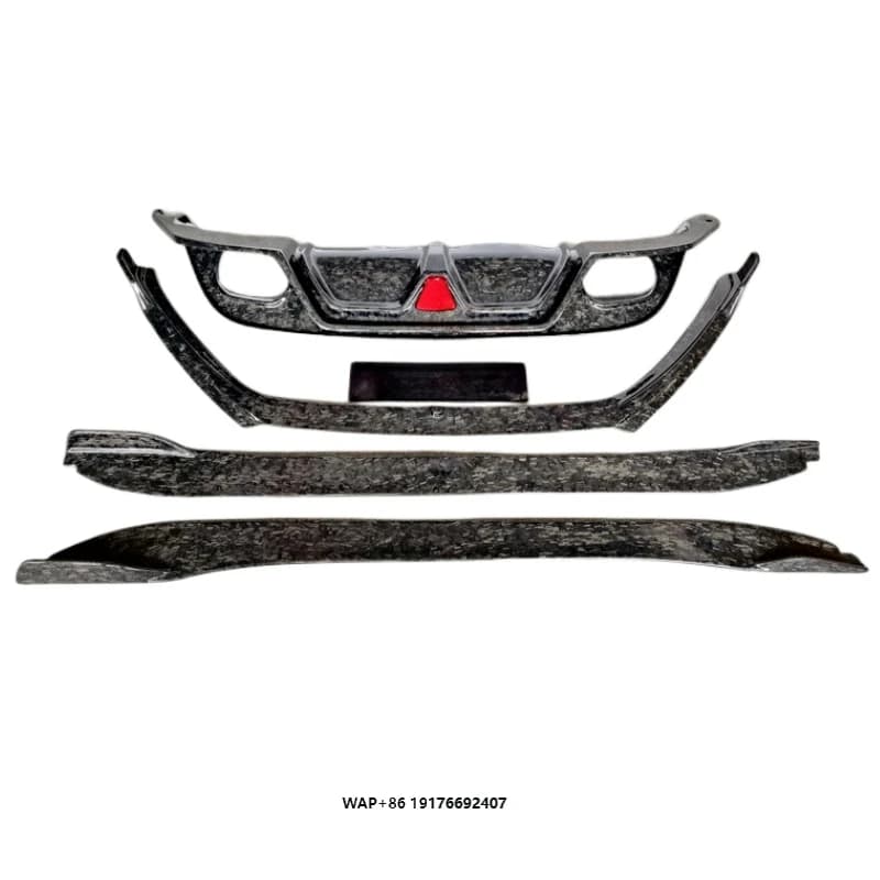 High quality Forged Carbon Fiber front bumper lip skirt rear diffuser for f-type 2013-2019 body Kit