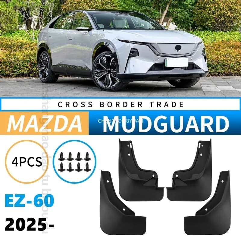 Mudguards Fenders for Mazda EZ-60 EZ60 2025 Black ABS Automotive Tire Accessories Car Exterior Decor Protective Parts