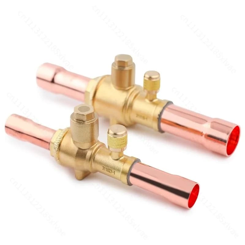 For Manual Refrigerant Ball Valve 6‑54mm Weld Port Control Valve Air Conditioner Cold Storage Refrigeration Pipeline Accessories