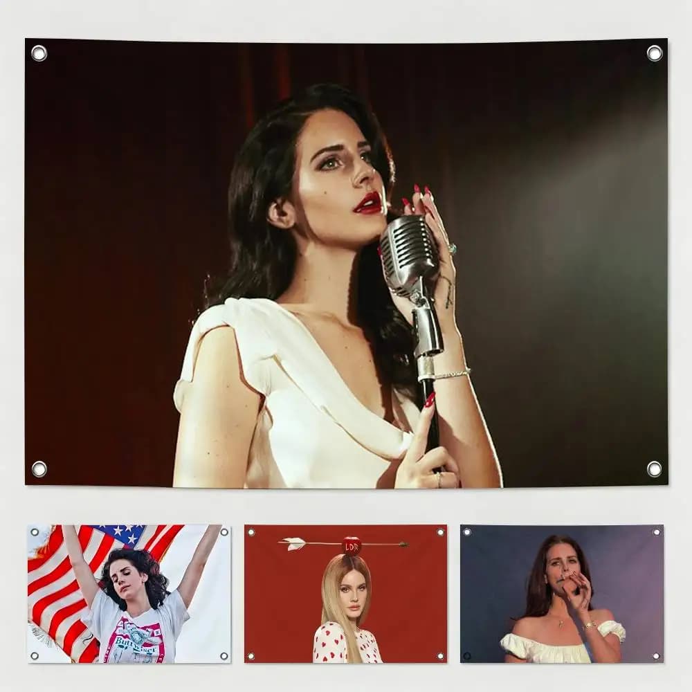 Lana Del Rey  Flags for Bedrooms Home Decor Items Outdoor Decors Garage Decoration Flaga