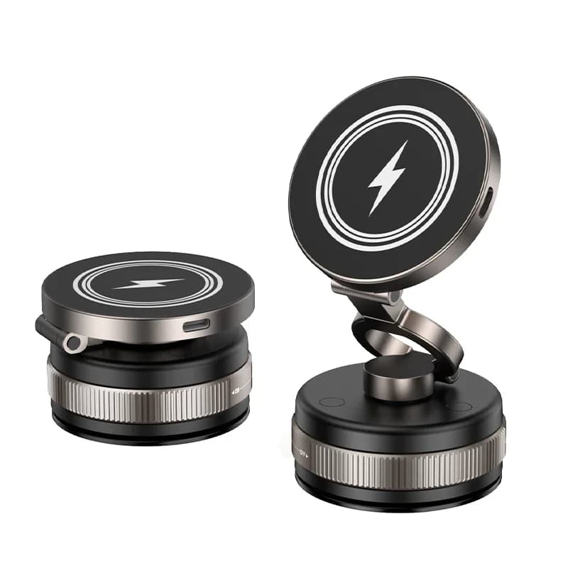 car bracket wireless magnetization 15w fast charger mobile phone rotating desktop vacuum mobile phone bracket