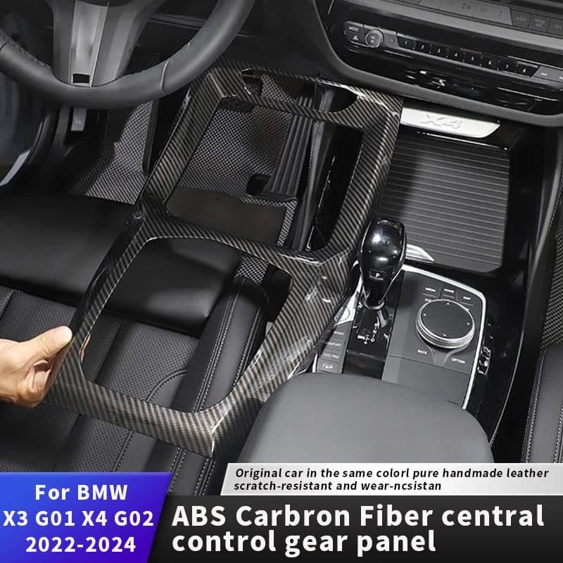 For BMW X3 X4 G01 G02 G08 2022-2025 The decorative frame of the central control panel and the gearshift protect the accessories