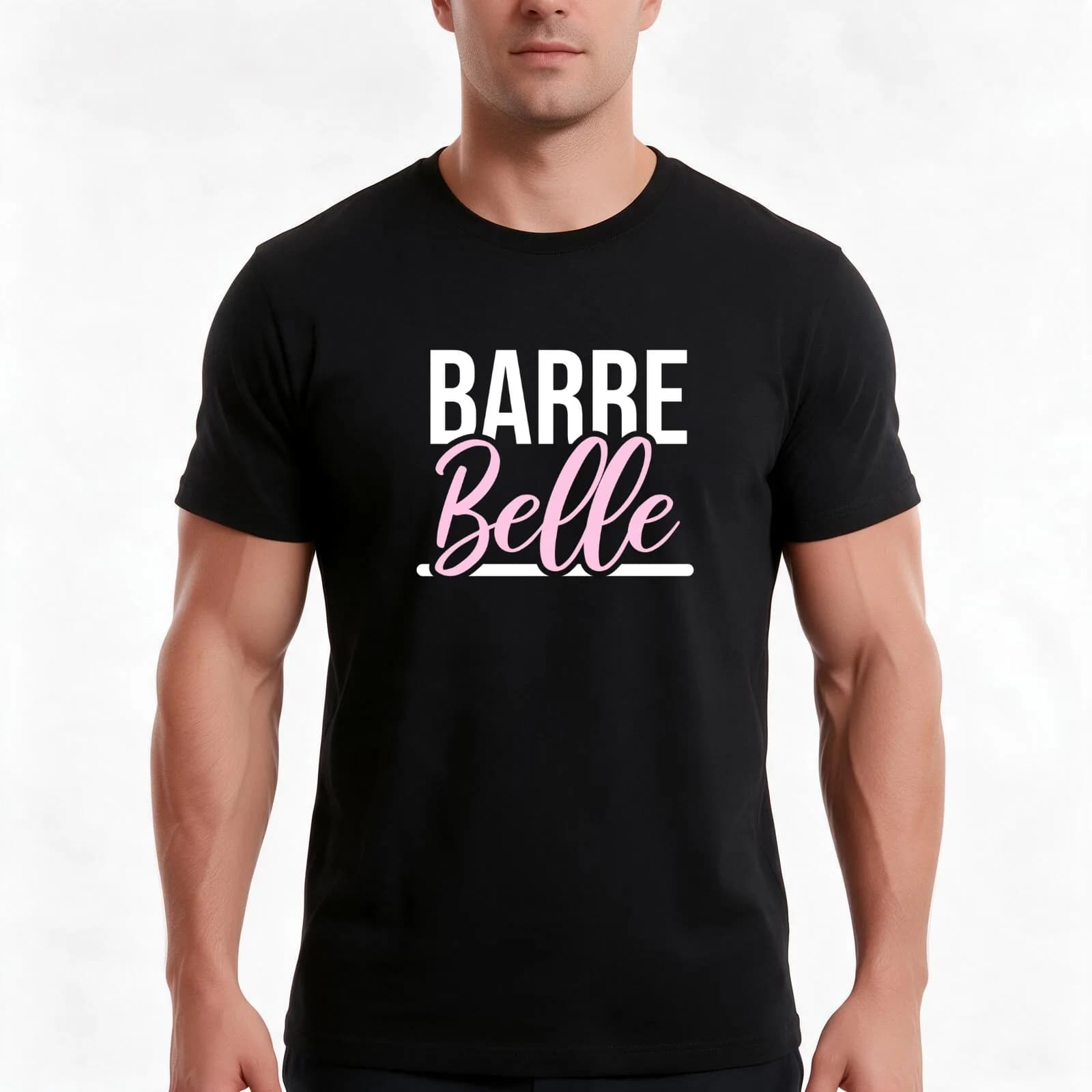 Barre Belle Ballet T-Shirt, Summer Casual Cotton Tee, Oversized Streetwear Tops, Vintage Graphic Print, Loose Fit Short Sleeve
