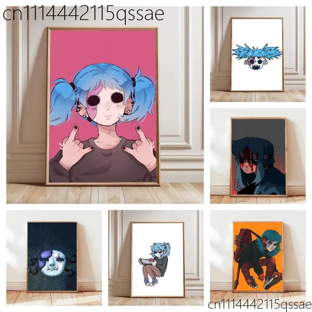 FOR Sally Face Fisher Poster Wall Art Posters, Texture Paintings, Ideal Gift for Room Decoration