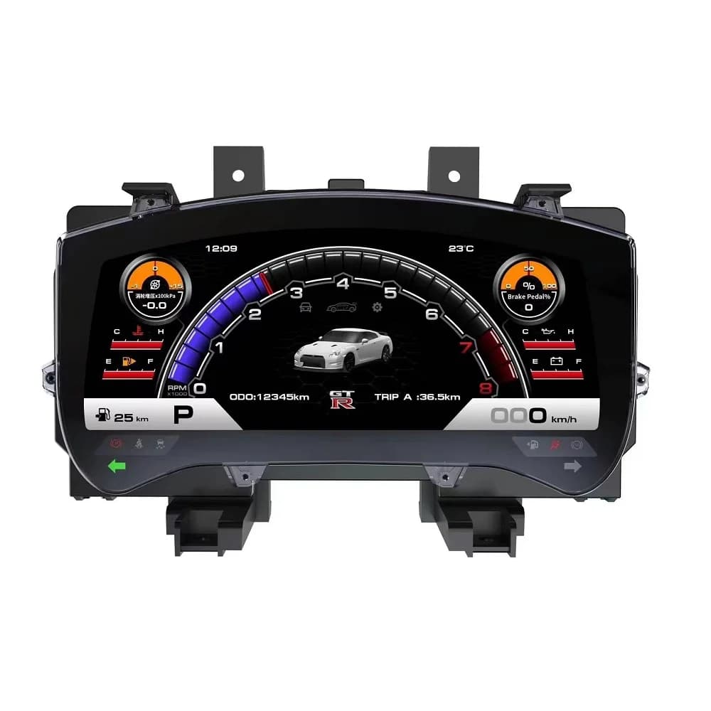Car LCD Dashboard 12.3 Inch Digital Gauge Cluster Meter For Nissan GTR 2007-2016 Digital Dashboard