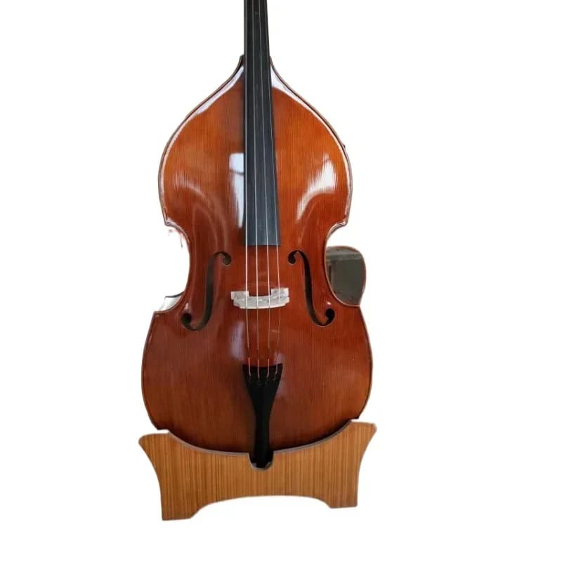 High-quality professional playing bass, panel solid wood, double bass cello, patterned maple double cello