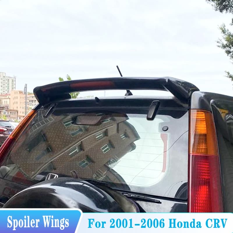 For 2001-2006 Honda CRV CR-V Rear Roof Lip Spoiler Tail Wings High Quality ABS Material Car Decorate Tuning Body Kit Accessories
