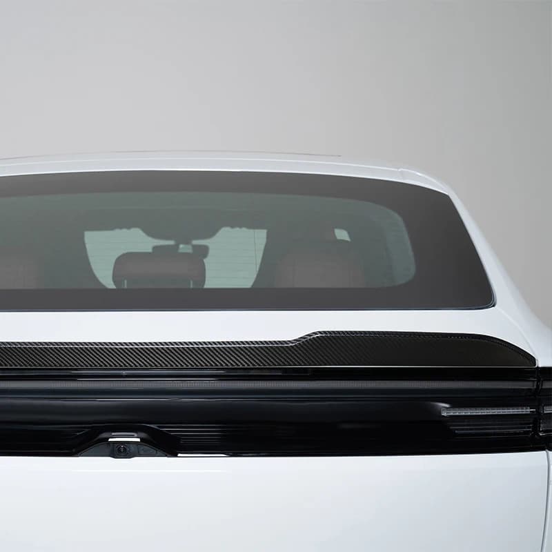 For Porsche Macan 95C 2024-UP Automobile Carbon Fiber Rear Middle Spoiler