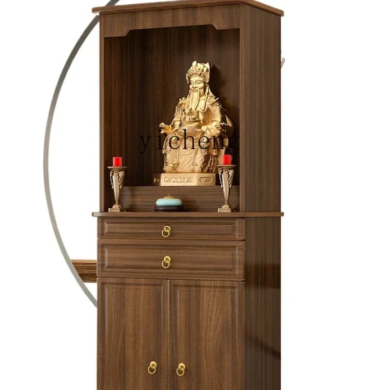 Buddhist niche offering table Buddhist platform home modern style vertical cabinet Fortune cabinet