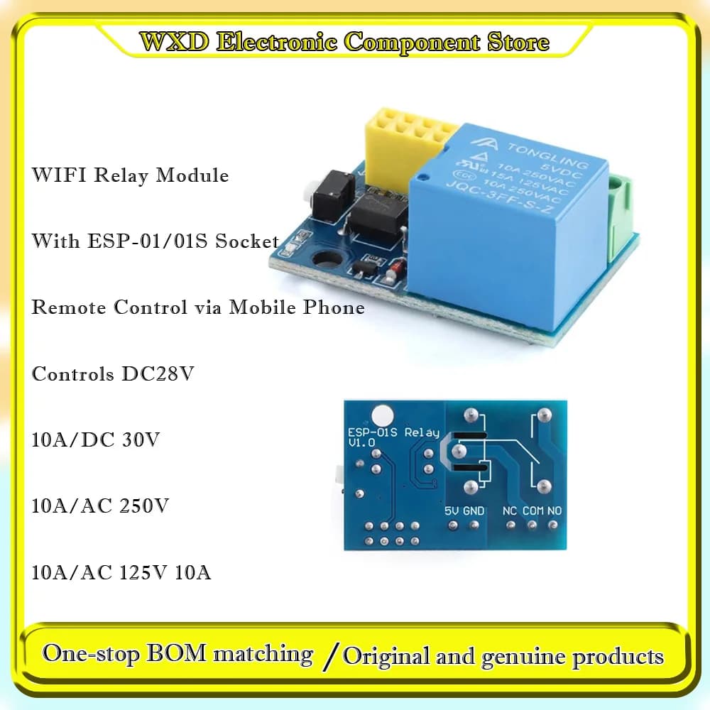 FM17550 FM17580 FM17520 FM17522 17510 ESP8266 ESP-01/01S WIFI Relay Module Smart Socket (New Version)