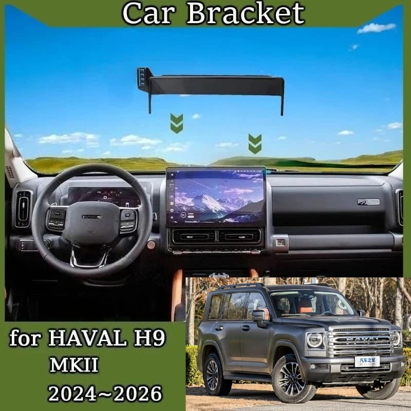 Limud 14.6” Screen Mount Car Mobile Phone Holder for HAVAL H9 MK2 2024 2025 Car Bracket Navigation GPS Stand Auto Accessories