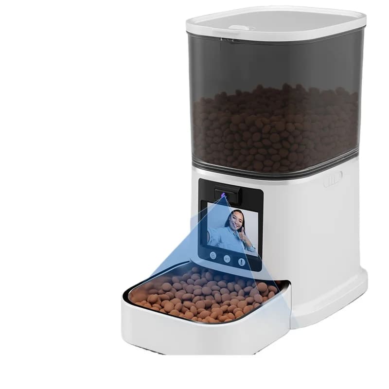 Dual vision feeder Automatic intelligent feeder Cat dog food Remote control Video