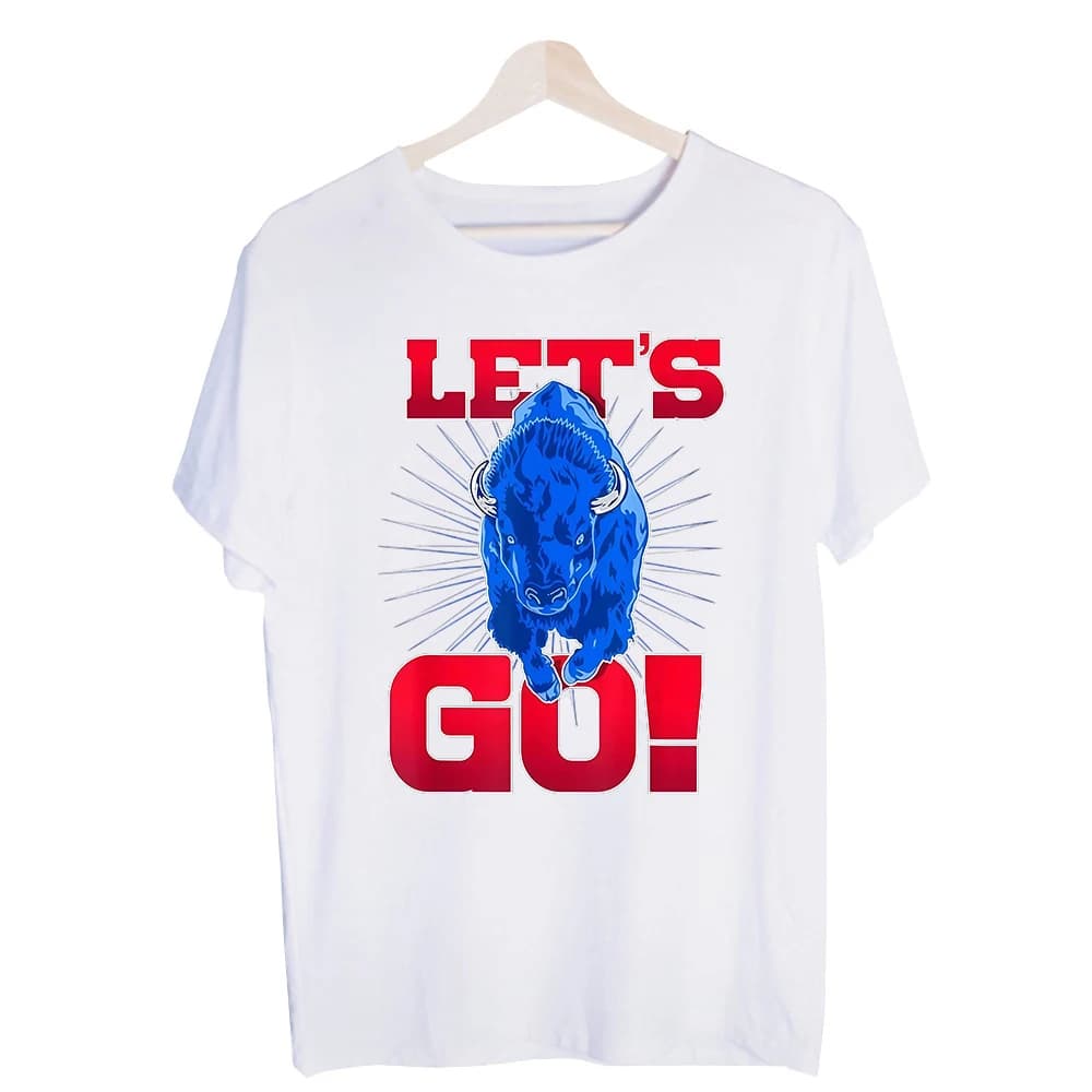 Men's Buffalo Graphic Tee, Short Sleeve Crew Neck T-Shirt for Casual Streetwear and Daily Outfits