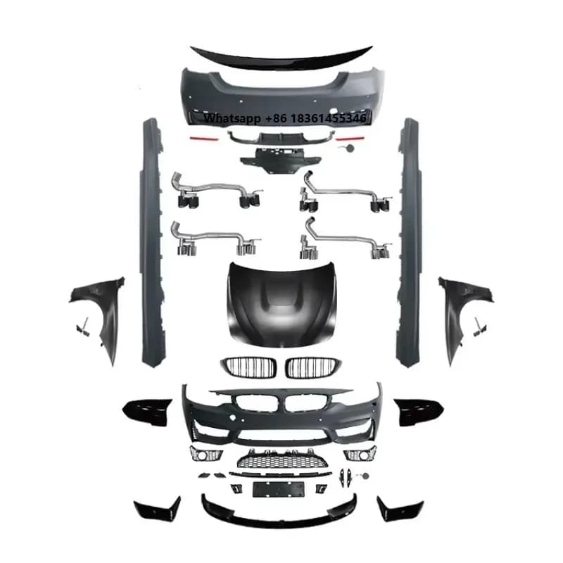 For s 4 Series F32 F33 F36 F32 F33 F36 Upgrade M4 Style Body Kit Bodykit Front Bumper Rear Bumper Side Skirt