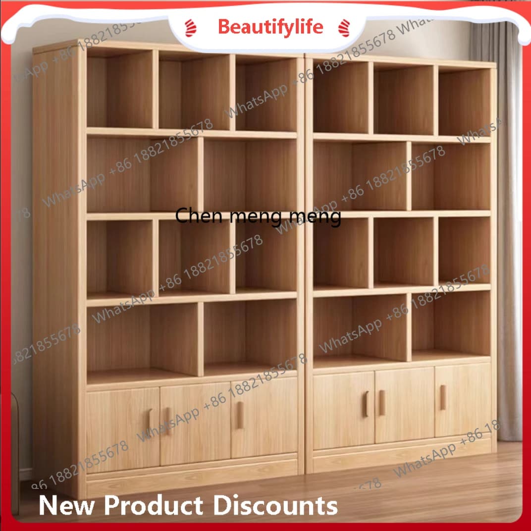Solid wood wine cabinet household living room rack display cabinet commercial, entrance, wall partition cabinet   H