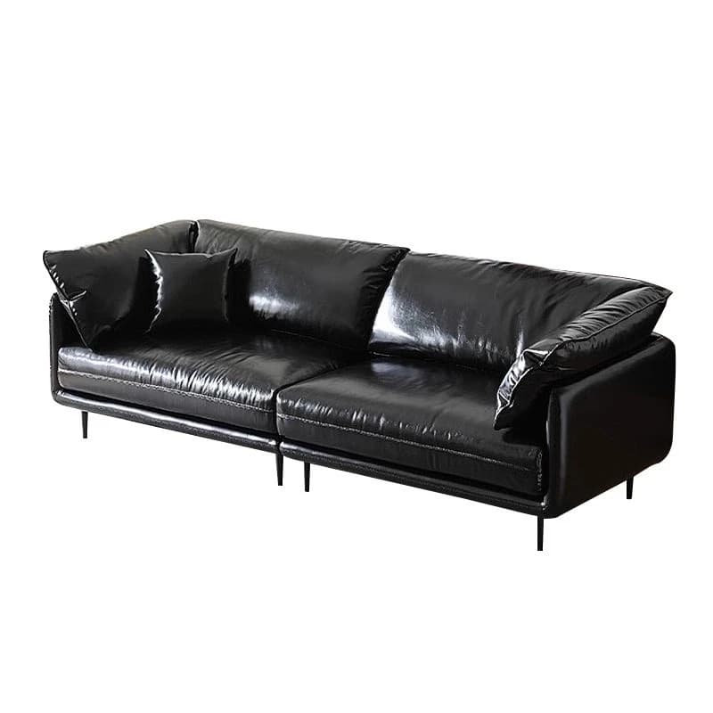 Leather sofa living room embrace leather art first layer cowhide straight row cowhide sofa