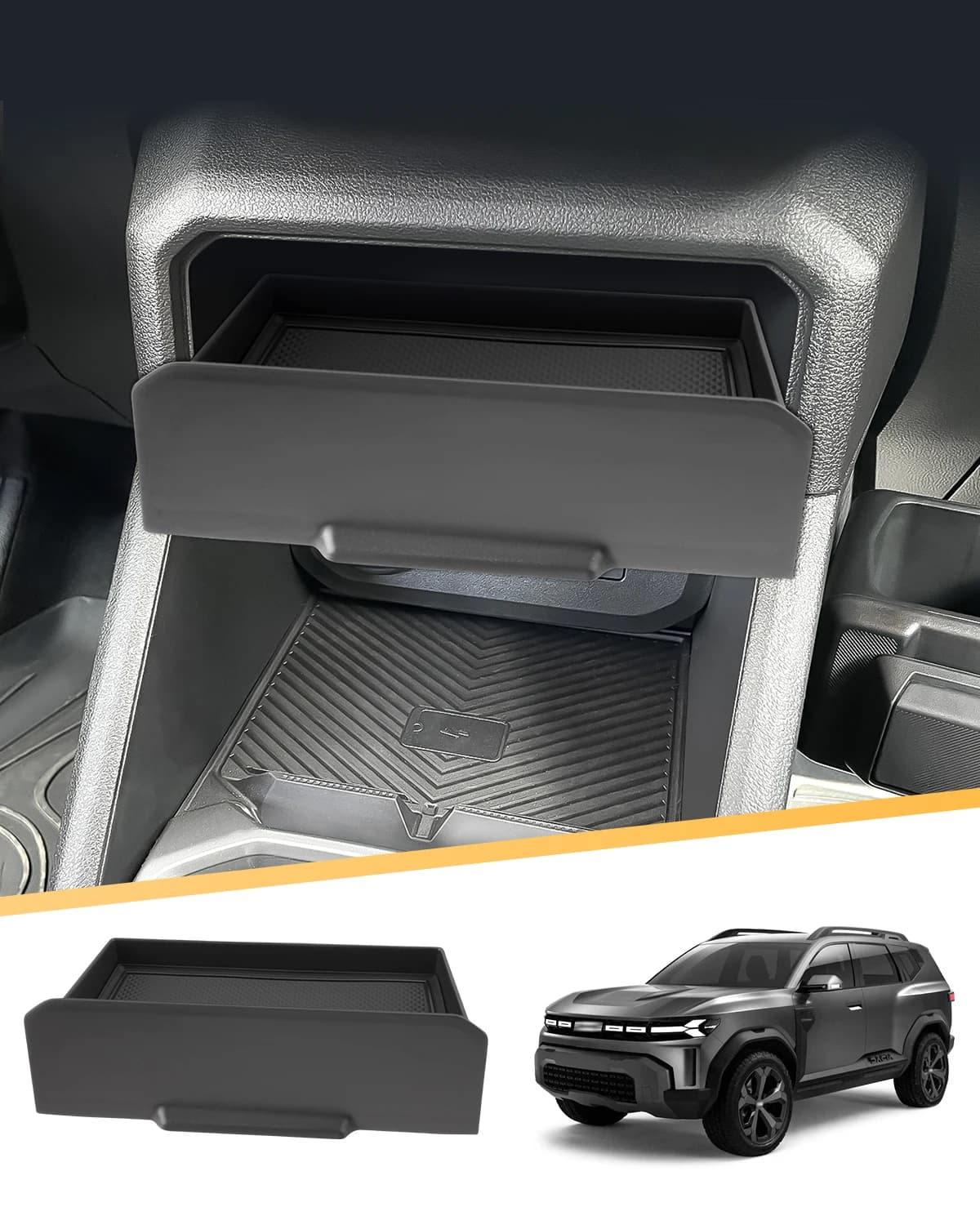 For Dacia Duster 3 2024 2025 2026 Car Central Storage Box Central Control Container Auto Dacia Duster 3 2025 Accessories