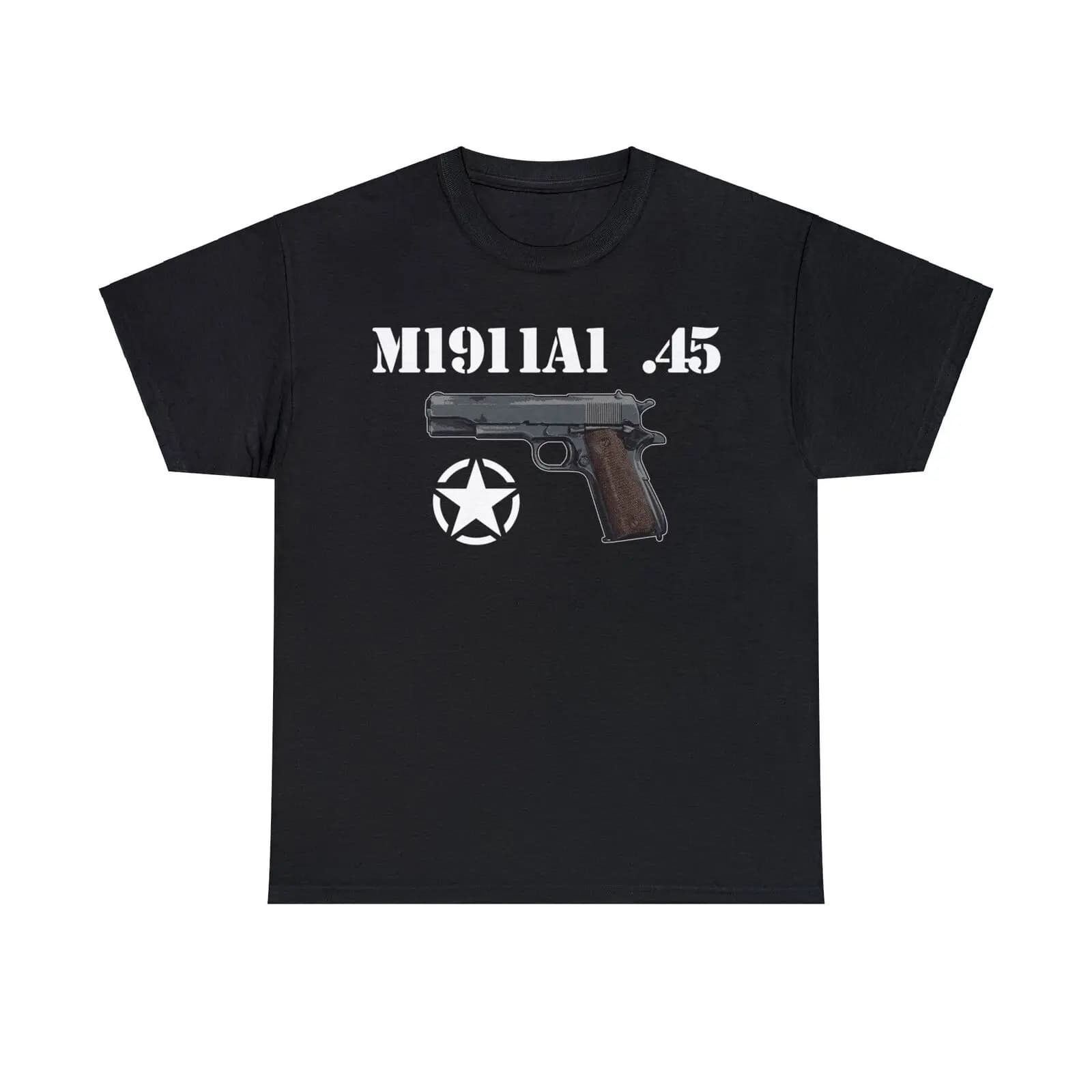 US Army M1911 A1 Pistol T-Shirt 100% Cotton O-Neck Short Sleeve Summer Casual Mens T-shirt Size S-3XL