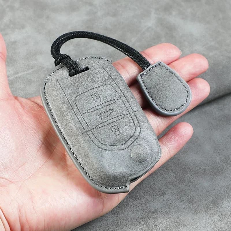 Comfortable PU Leather Car Key Case Cover for Baojun 510 730 310W E100 E200 530 630 360 560 Smart Remote Protective Shell