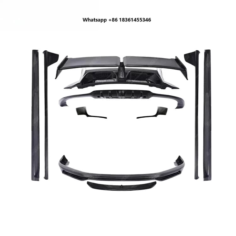 For 911 991.2 Auto Car Parts Modification Front Lip Side Skirt Spo Factory Price T style Carbon Fiber Body kit