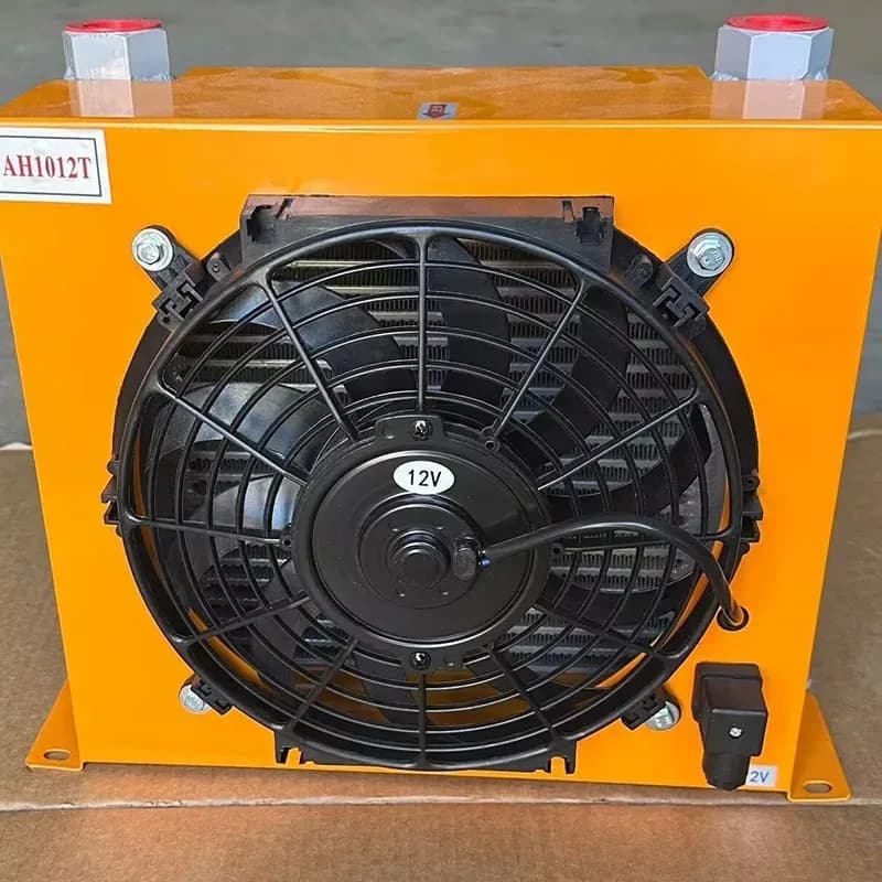 AF series AH1012T hydraulic air cooler air cooling oil radiator plate wire - hydraulic aluminum oil cooler 100l/min