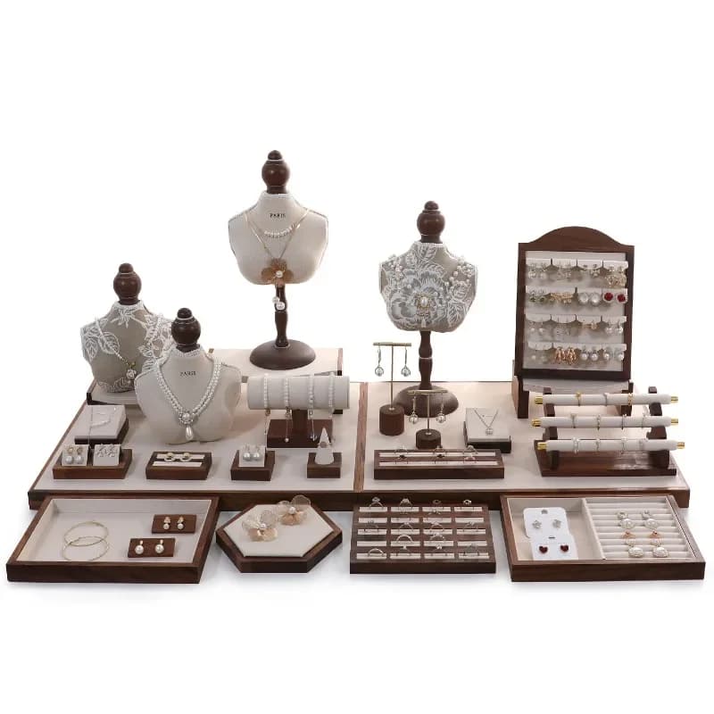 Vintage photo frame earrings model jewelry display tray necklace display stand