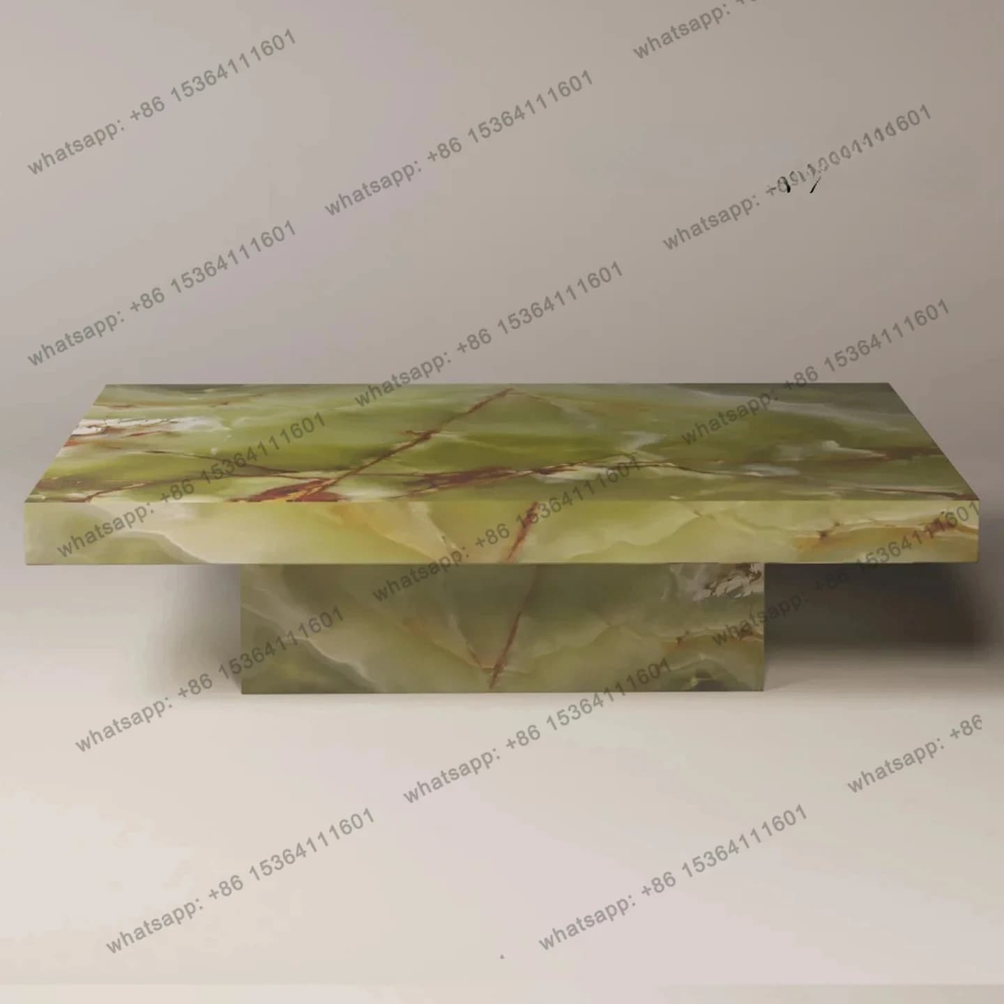 CC Italian Minimalist Natural Marble Coffee Table Light Luxury Modern Living Room High-end Designer Creativity
