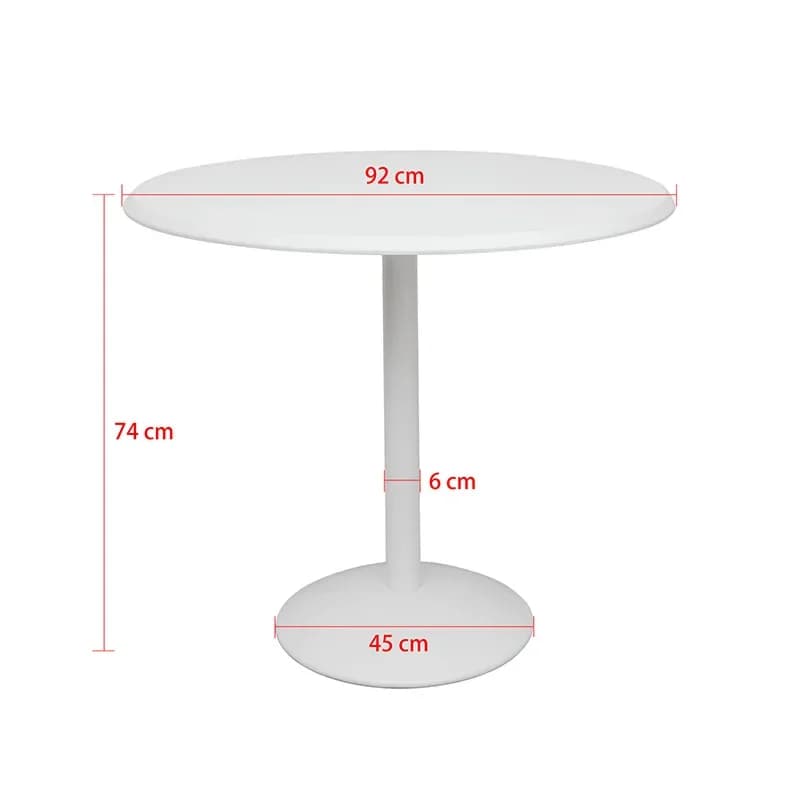 White simple outdoor commercial high coffee table