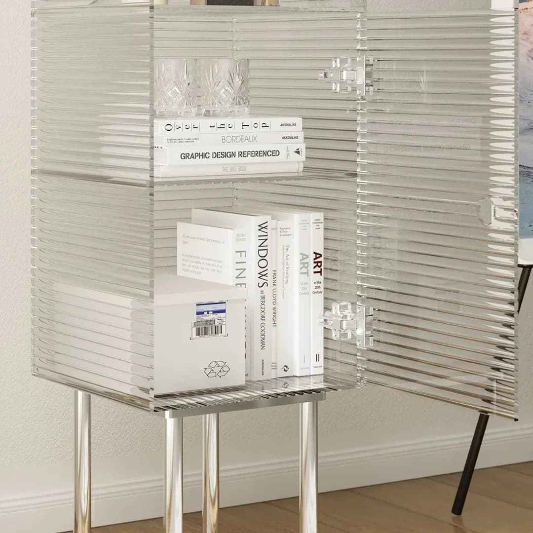 DSA acrylic dining side cabinet, sofa wine cabinet, integrated multi-functional tea cabinet against the wall, modern simple