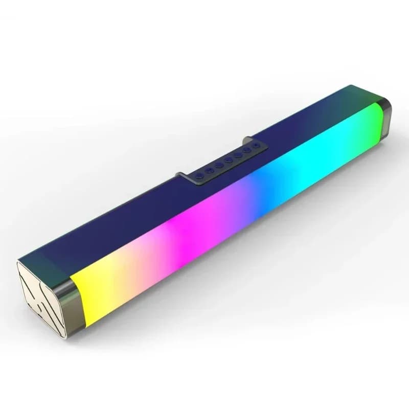 20 Computer Speaker Rgb Gaming Speaker Pc Laptop Tablet Smartphone with Enhanced Stereo Bass Led Lighting