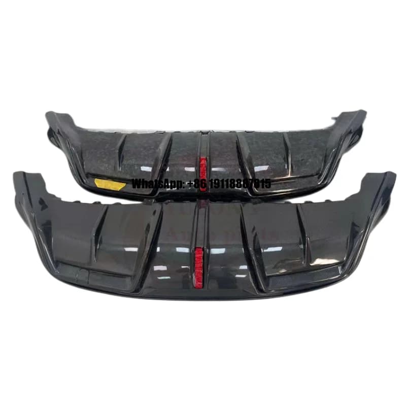 Led Style Carbon Fiber Rear Diffuser for Tesla Model Y Body Kit