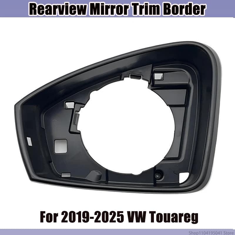 Side Mirror Frame Trim Cover Shell for 2019-2025 VW Touareg, Rearview Mirror Bezel Border Cover, Left/Right, Car Exterior Access