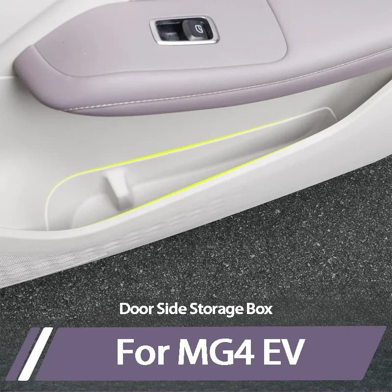 For MG4 EV 2025 2026 Car Door Storage Box Side Door Organizer Container Interior Stowing Accessories