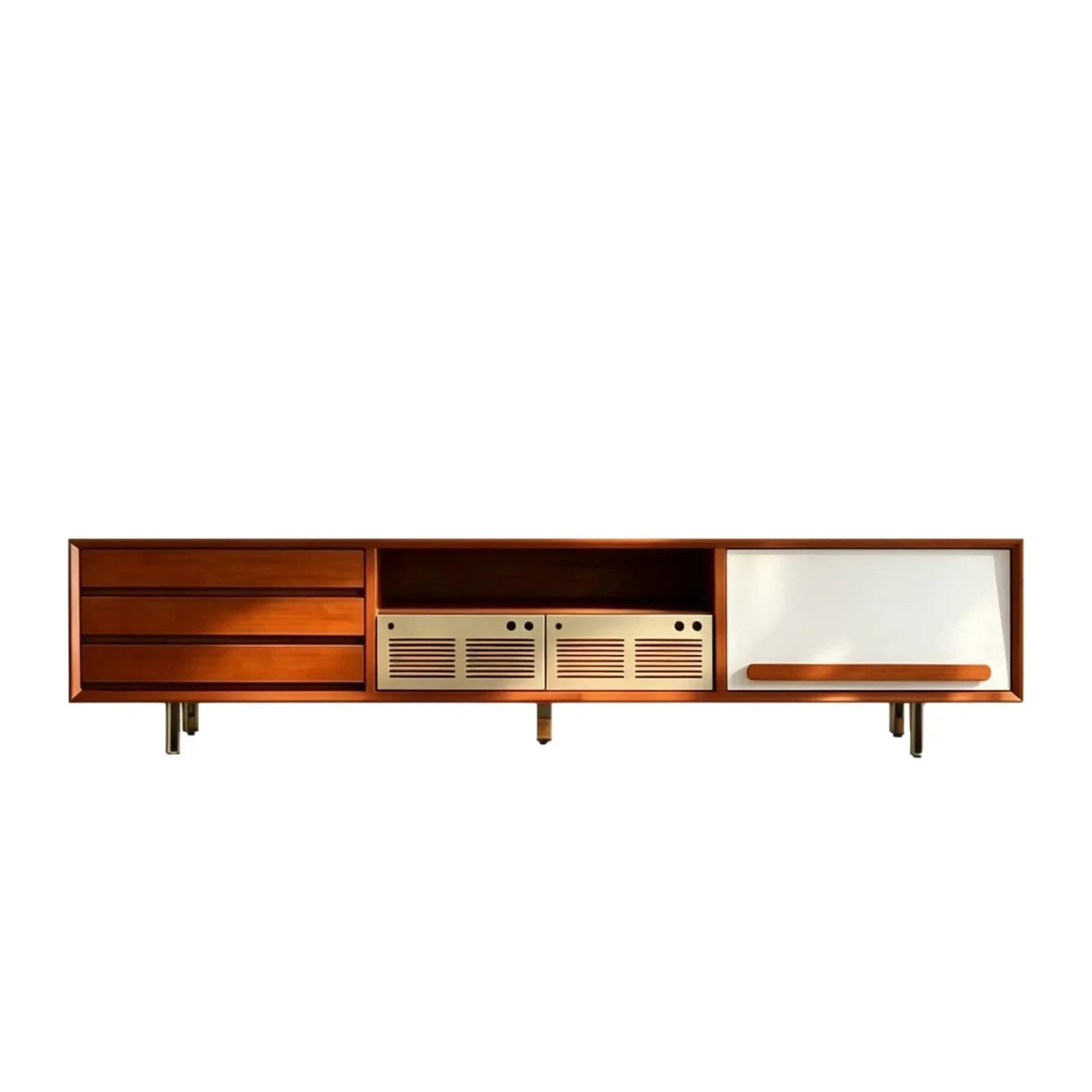 XCX solid wood, small apartment living room storage, audio-visual cabinet, household storage cabinet