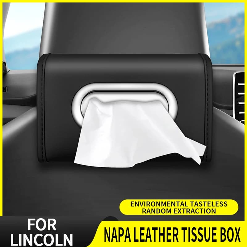 For Lincoln Nautilus Aviator Navigator MKX MKC Corsair Car Tissue Box Center Console Armrest Car Door And Seat Back Direct fit