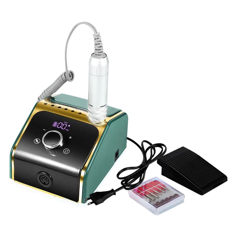 35000RPM Electric Nail Drill Machine Polisher Tools Rechargeable Nail Art File Bits Manicure Kit Acrylic Nail Drill Pedicure Set
