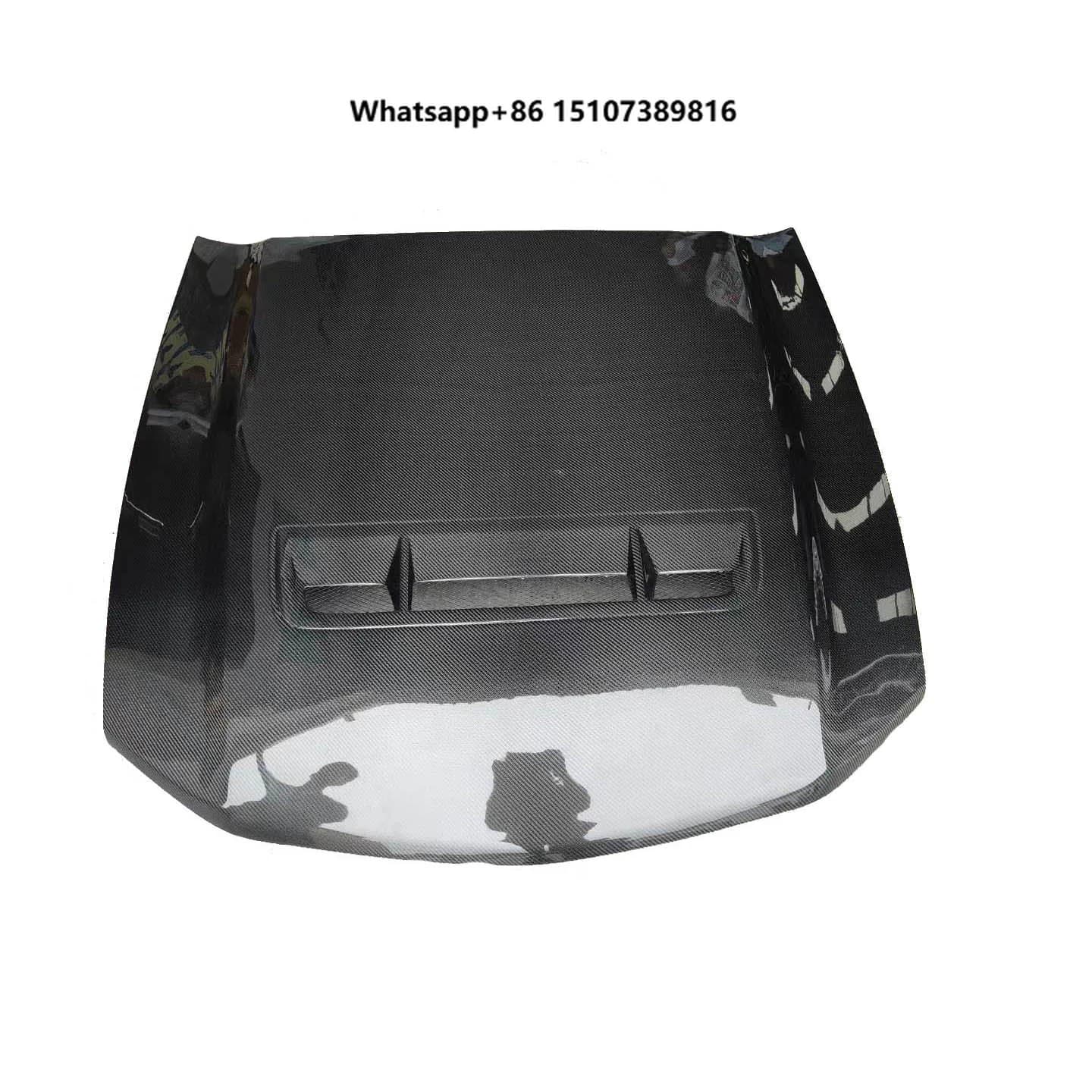 New Gts Carbon Fiber Front Engine Bonnet Hood for Mustang Coupe Convertible 2 Door 2015-2016 GT500 Style