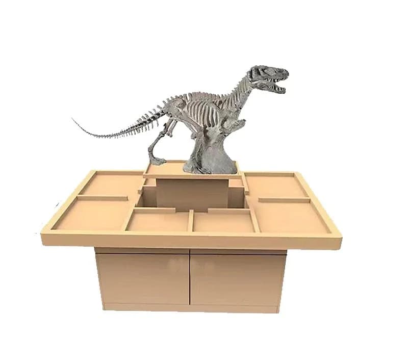 Indoor Excavation, Dinosaur Fossil Toy Table Children's Educational Handmade Archaeological Table And Chairs Customizable