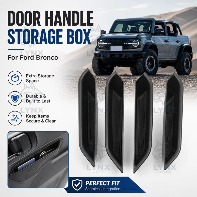 Multi-Function For Ford Bronco Door Handle Storage Box Car Organizer Interior Decoration Accessories Modification
