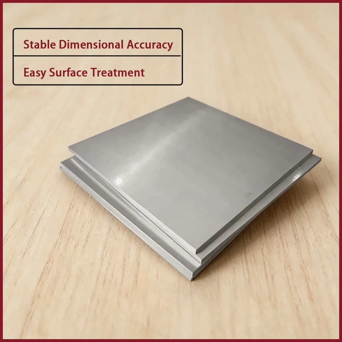 Aluminum alloy square plate with a thickness of 8-50mm is used for mechanical parts, curtain wall decoration, etc